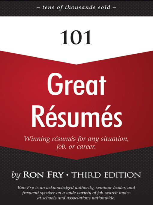 Title details for 101 Great Résumés by Ron Fry - Wait list